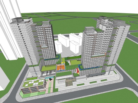 现代公寓SU模型