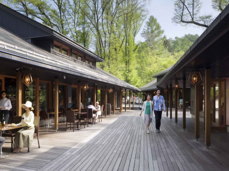 虹夕诺雅星野小镇商业街SU模型