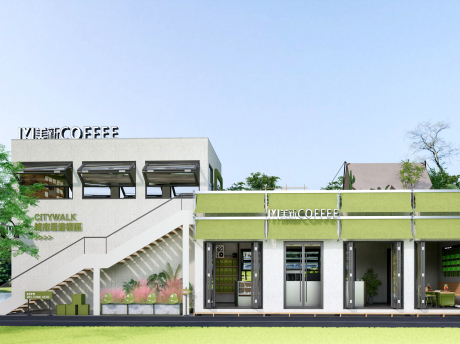 美新咖啡馆SU模型