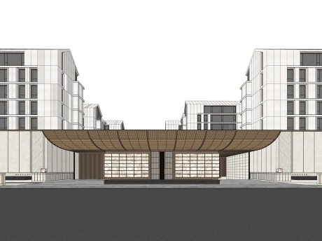 现代洋房SU模型