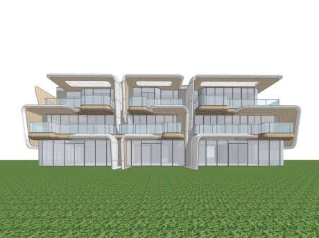 现代别墅SU模型