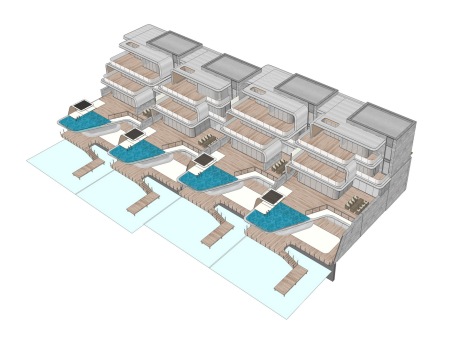 滨海别墅SU模型