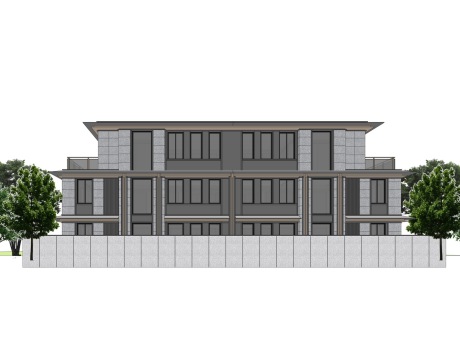 现代别墅叠墅SU模型