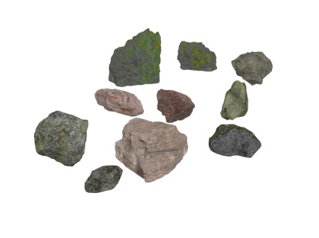 石头组合SU模型