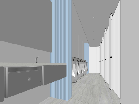 公共卫生间SU模型