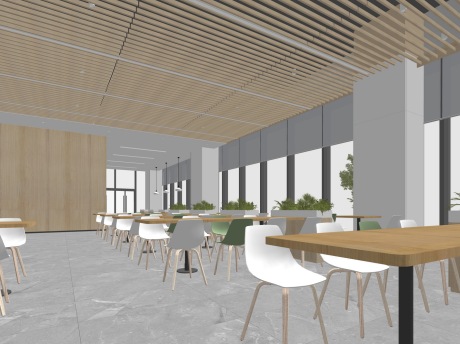 员工食堂SU模型