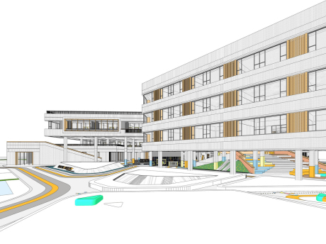 川南宜宾小学SU模型