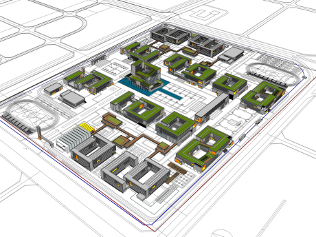 濮阳科技职业学院SU模型