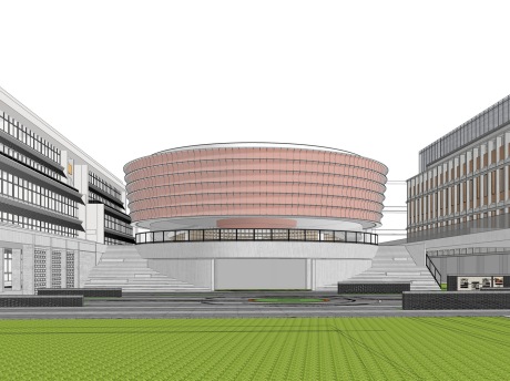 温州市第二中学+附属小学SU模型