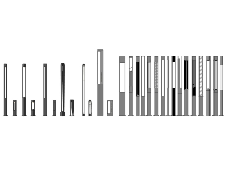 景观灯组合SU模型