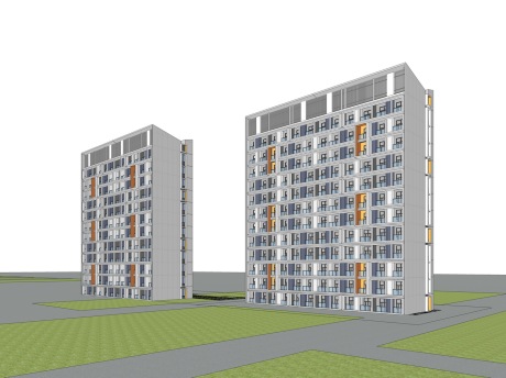 现代公寓SU模型