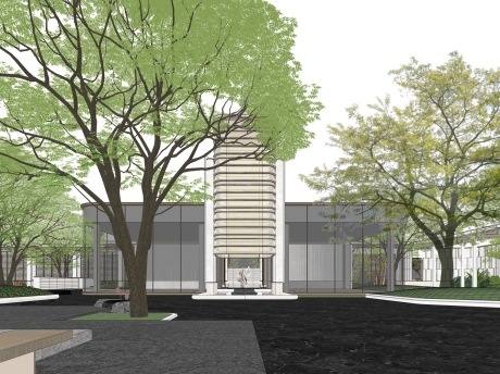 广州龙湖观萃央璟颂示范区景观SU模型