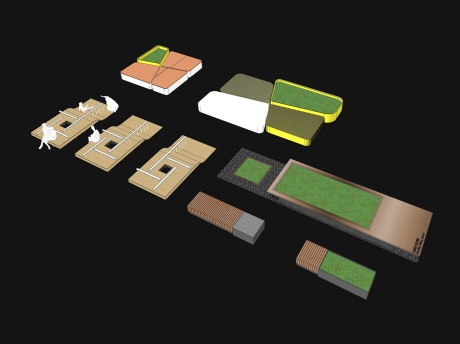 树池座椅坐凳SU模型