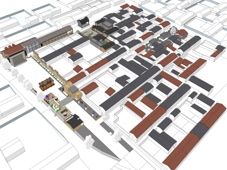 乡村民居广场改造SU模型