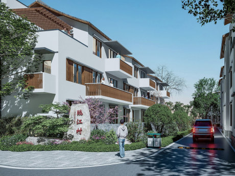 杭州临江村浙派民居+文本SU模型