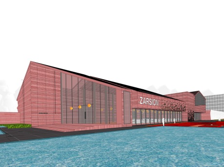 天津红砖展览馆SU模型