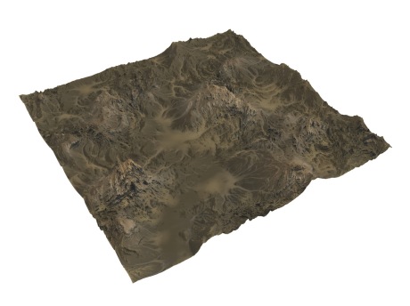 山谷山脉山丘山地山体地形SU模型