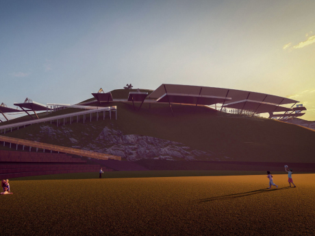 山地观景台SU模型