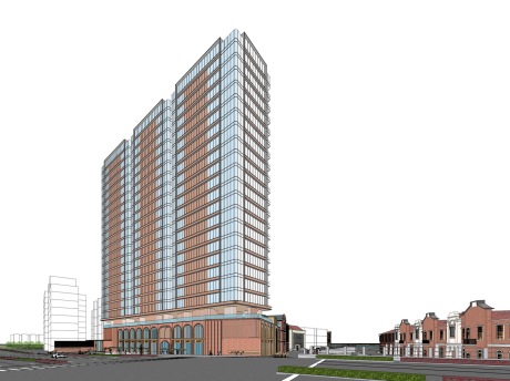 上海恒大天玺住宅公寓商业综合体SU模型