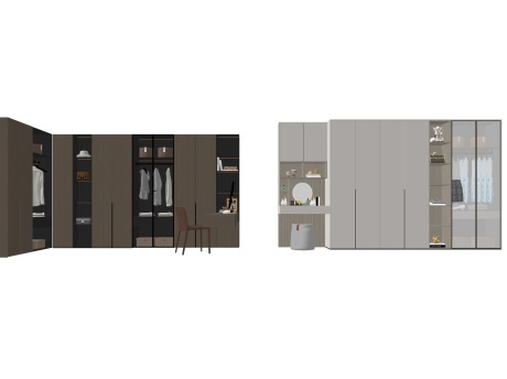 衣柜梳妆台SU模型