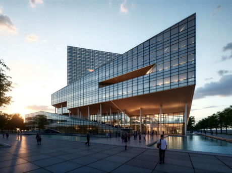 现代办公楼SU模型