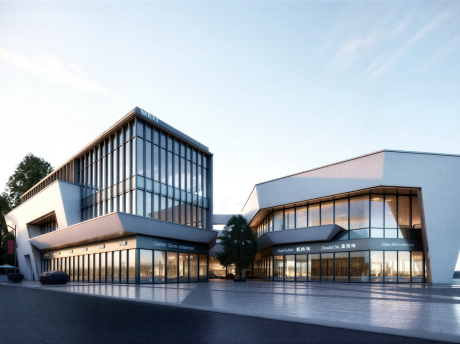 现代商业街SU模型