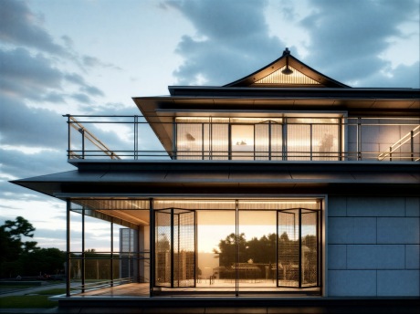 宋风别墅SU模型