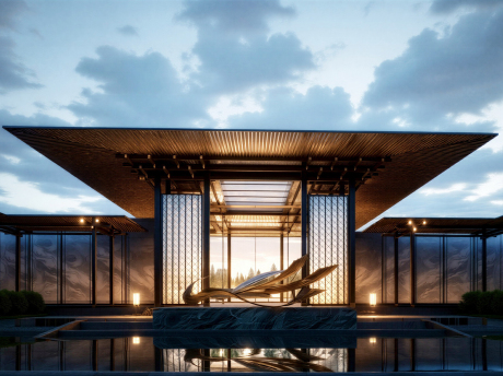 宋风大门SU模型