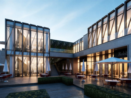 现代商业街SU模型