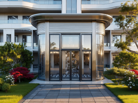 洋房单元入口SU模型