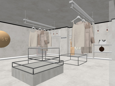 服装店SU模型