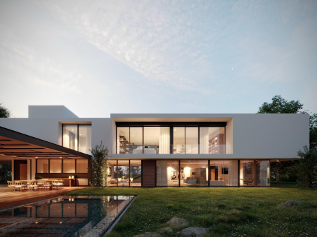 独栋别墅民宿SU模型