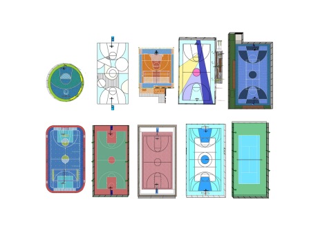 篮球场组合SU模型