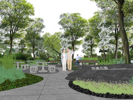 润玺臺大区中庭景观SU模型