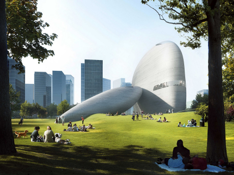 深圳湾文化广场SU模型