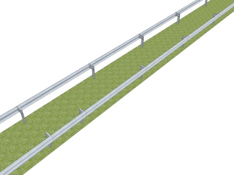 市政道路护栏围栏SU模型