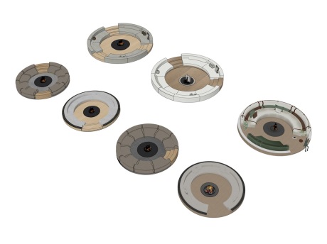 下沉卡座沙发SU模型