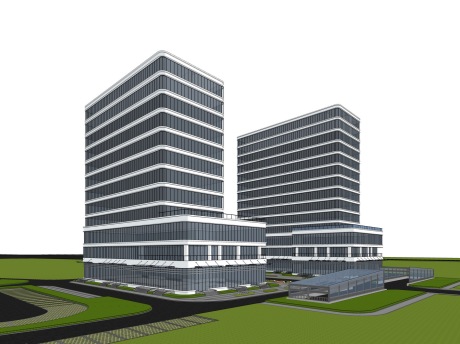 云创智谷孵化中心SU模型