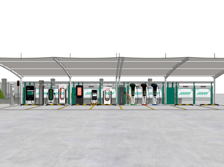 充电站SU模型