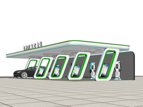 电动汽车充电站SU模型