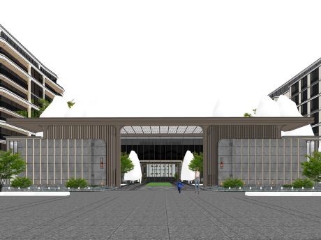 翡翠府示范区+洋房SU模型