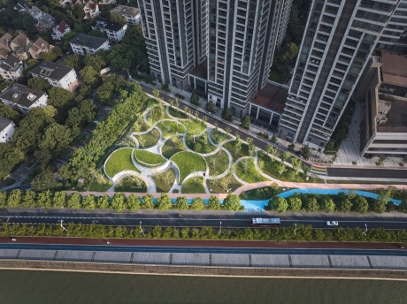 杭州滨江公共空间银杏驿SU模型