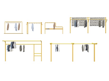 户外晾衣架SU模型