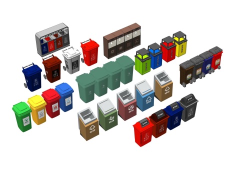 垃圾箱组合SU模型