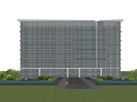 现代洋房SU模型