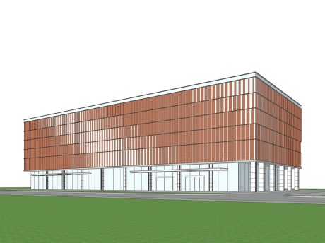 现代办公楼SU模型