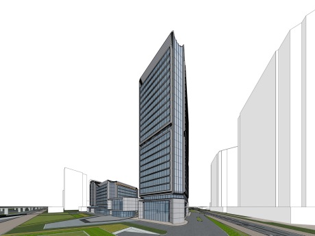 现代产业园SU模型