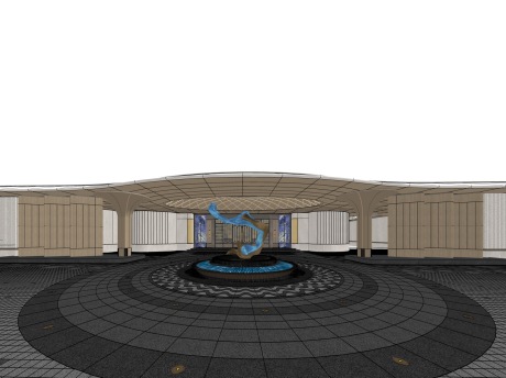 苏州太湖天誉示范区景观SU模型