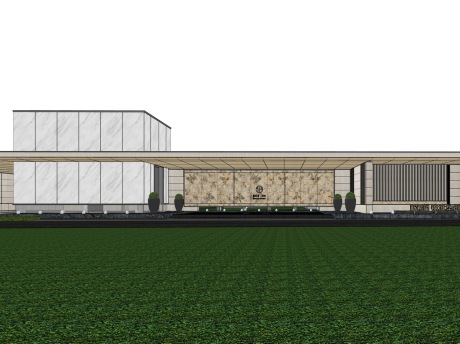 新希望锦城华创D23风华大门SU模型