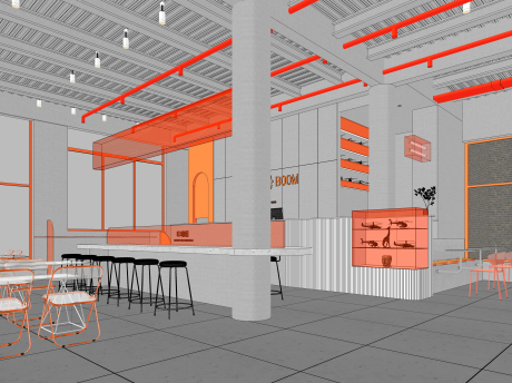 卡㘂嘣奶茶店SU模型